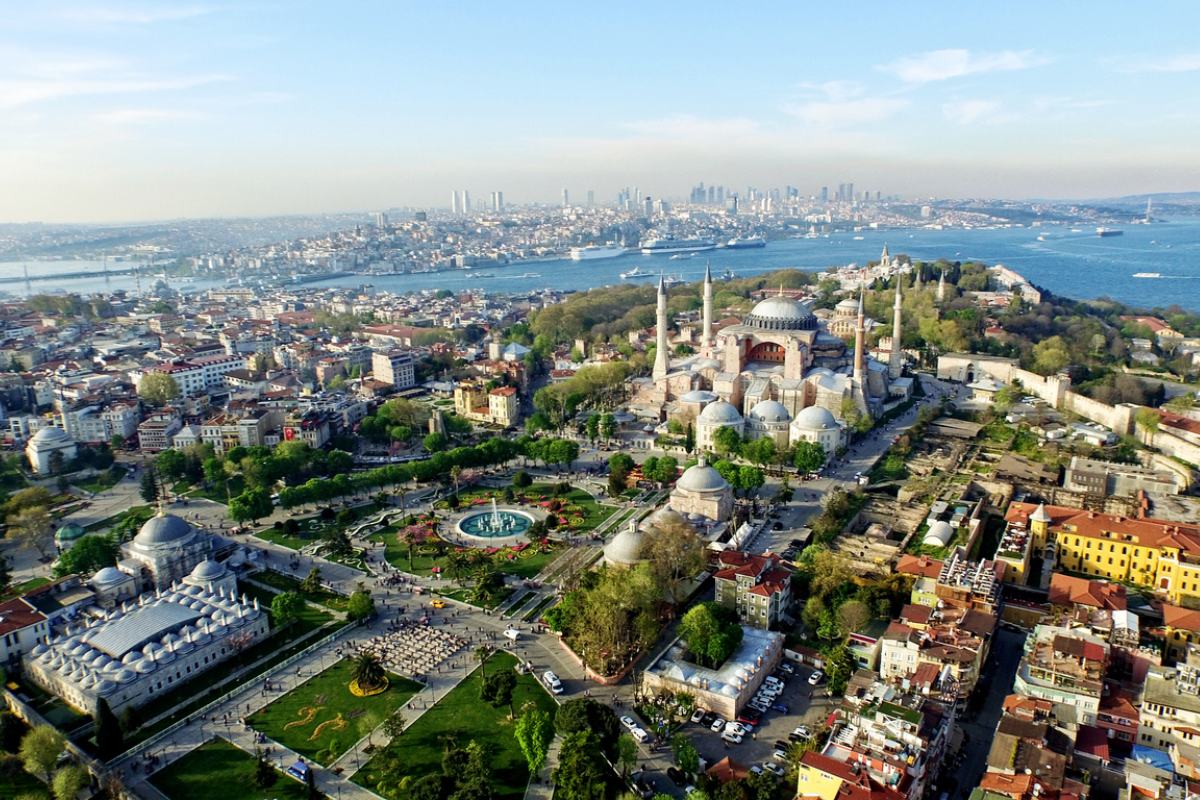 Vista aerea de Estambul